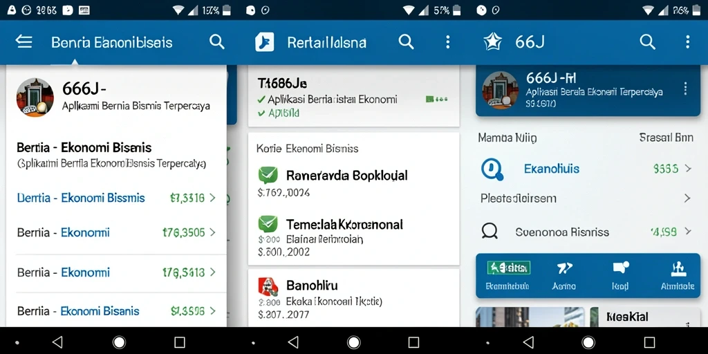 Tampilan antarmuka aplikasi 666J yang modern dan informatif.