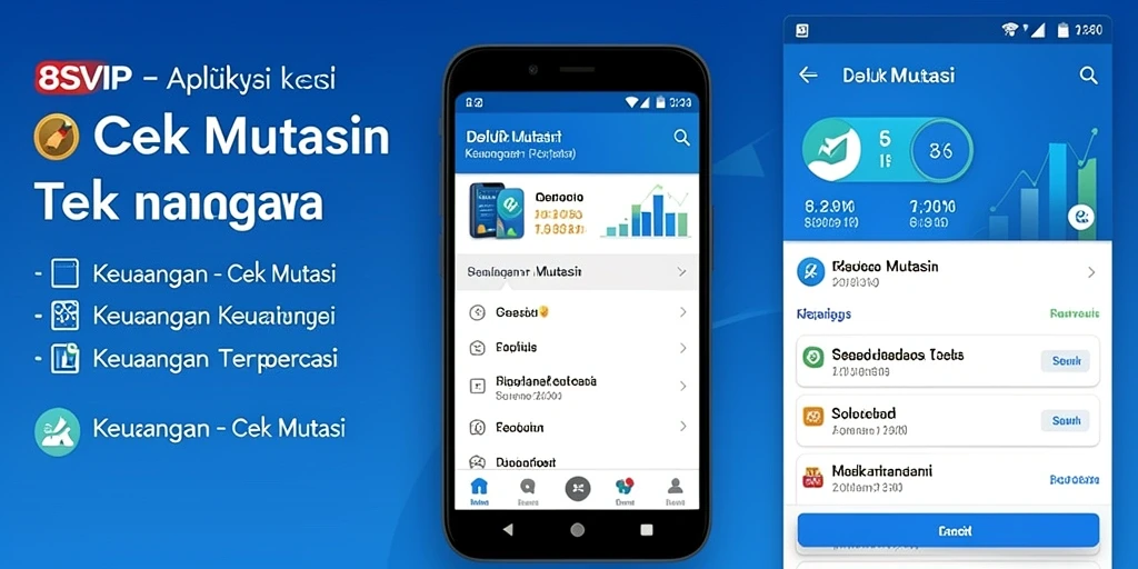 Tampilan antarmuka 8SVIP untuk Cek Mutasi Keuangan.
