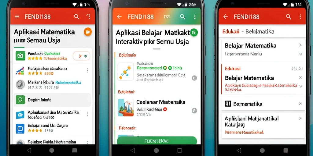 Tampilan antarmuka aplikasi FENDI188 yang interaktif dan edukatif.