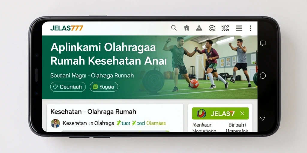 Antarmuka JELAS777 yang menampilkan berbagai pilihan olahraga rumah.