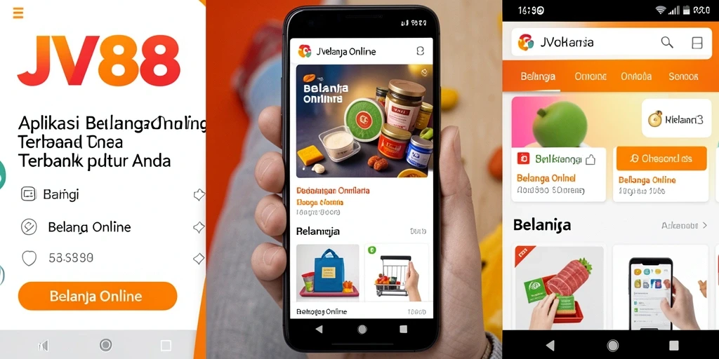 Antarmuka aplikasi JV88 yang menarik dan mudah digunakan untuk Belanja Online.