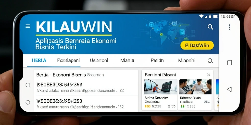Tampilan antarmuka KILAUWIN yang informatif dan mudah digunakan.