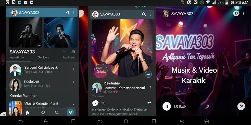 Tampilan antarmuka SAVAYA303 yang sederhana dan menarik untuk Karaoke.